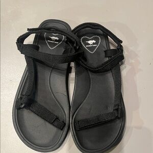 Rocket Dog Black Strappy Sandals
